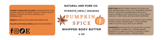 Pumpkin Spice 4oz Whipped Body Butter