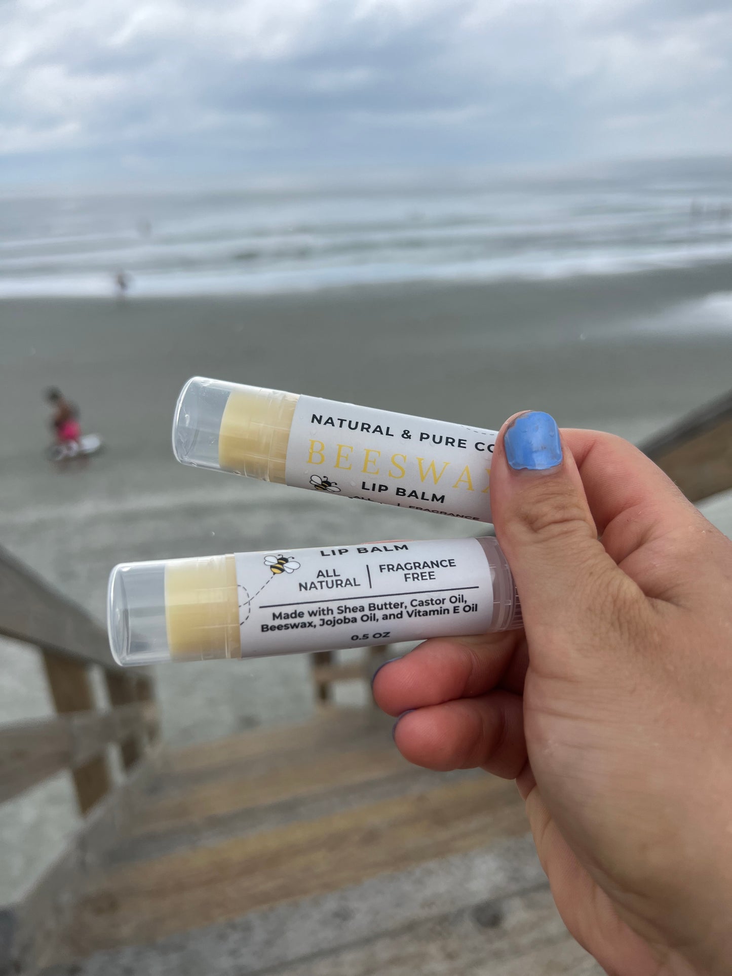 Natural Beeswax Lip Balm: Fragrance-Free, Hydrating