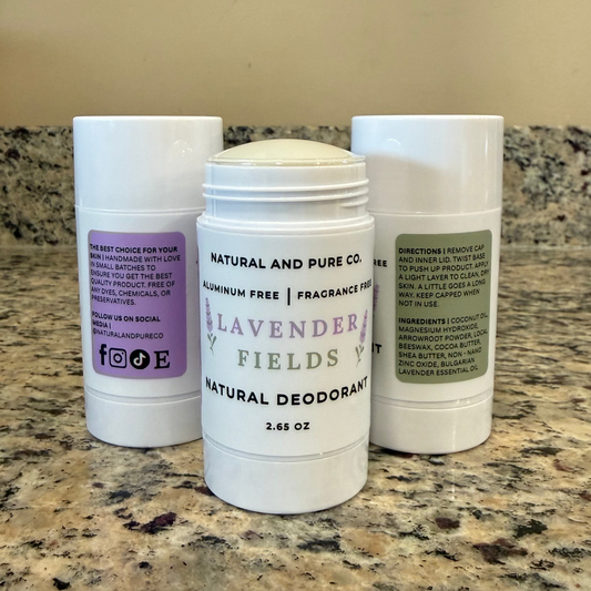 Natural Deodorant Stick - Aluminum Free